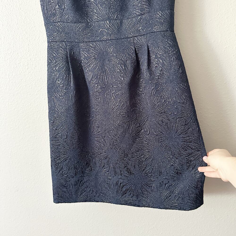 Tahari ASL‎ Sleeveless Sheath Navy & Black Shimmer Mini Dress women's size 8 - Picture 8 of 15